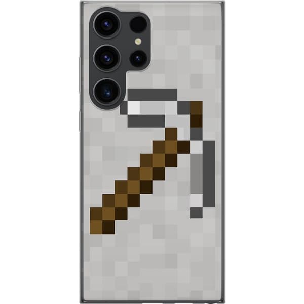 Samsung Galaxy S24 Ultra Gjennomsiktig deksel Minecraft Verktøy