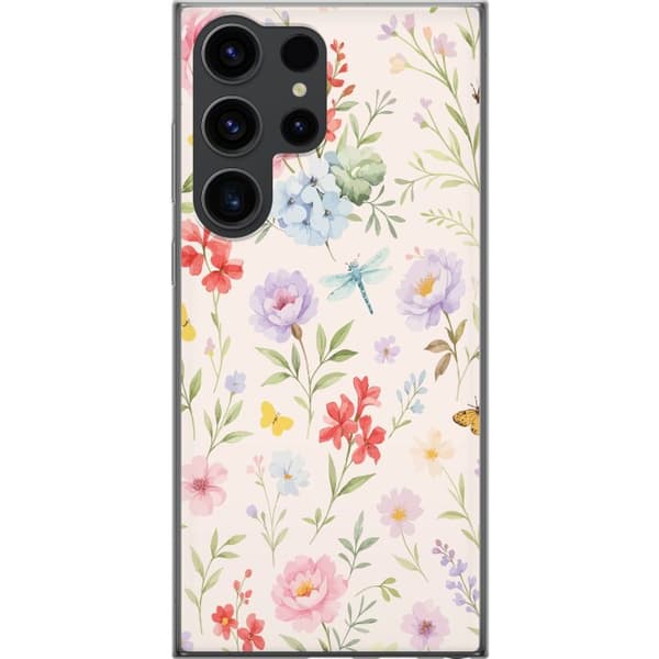 Samsung Galaxy S24 Ultra Gjennomsiktig deksel Blomster