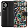 Miniatyrbillede 1 af 3: Samsung Galaxy S23 Ultra Tegnebogsetui Minecraft Kunst