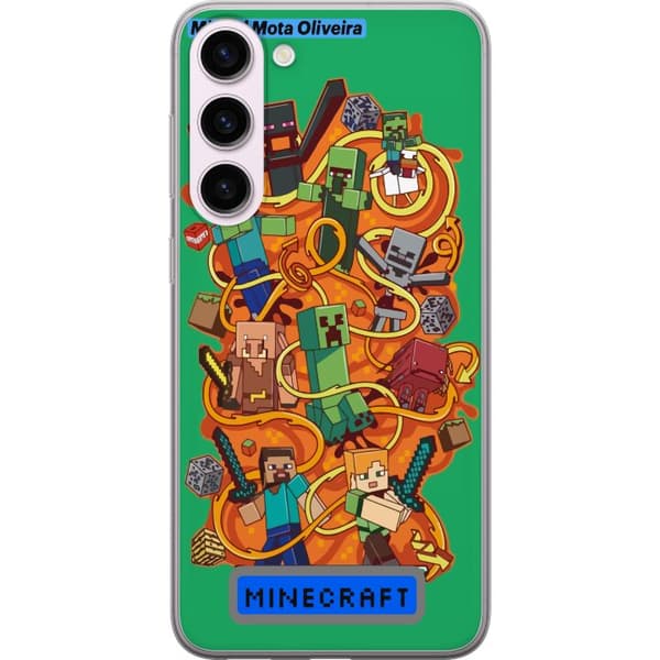 Samsung Galaxy S23+ Gennemsigtig cover Minecraft