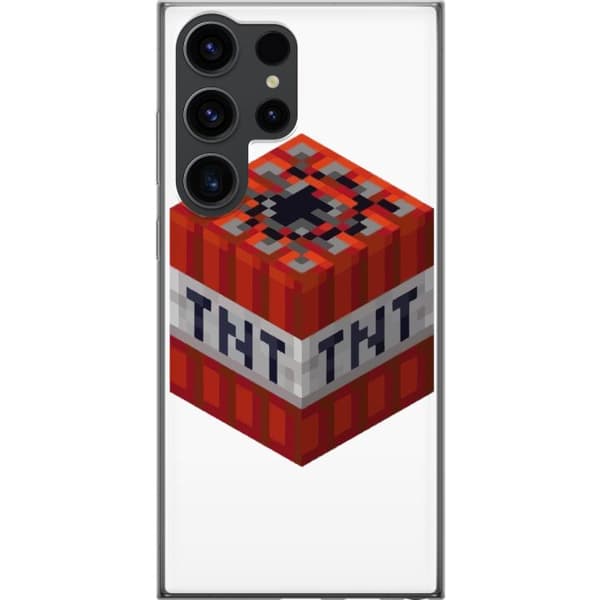 Samsung Galaxy S24 Ultra Genomskinligt Skal Minecraft TNT