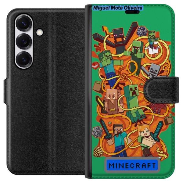 Samsung Galaxy S25 Lommeboketui Minecraft