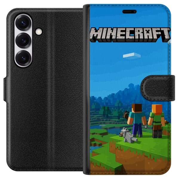 Samsung Galaxy S25 Lommeboketui Minecraft Key Art