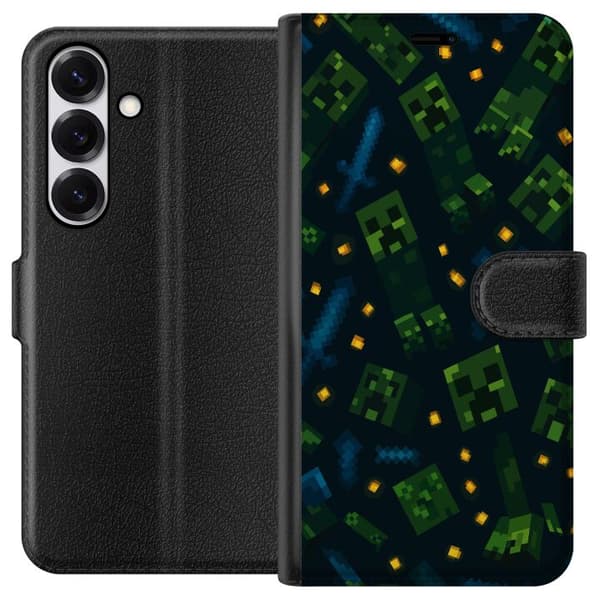 Samsung Galaxy S25 Tegnebogsetui Minecraft Dungeons Mob