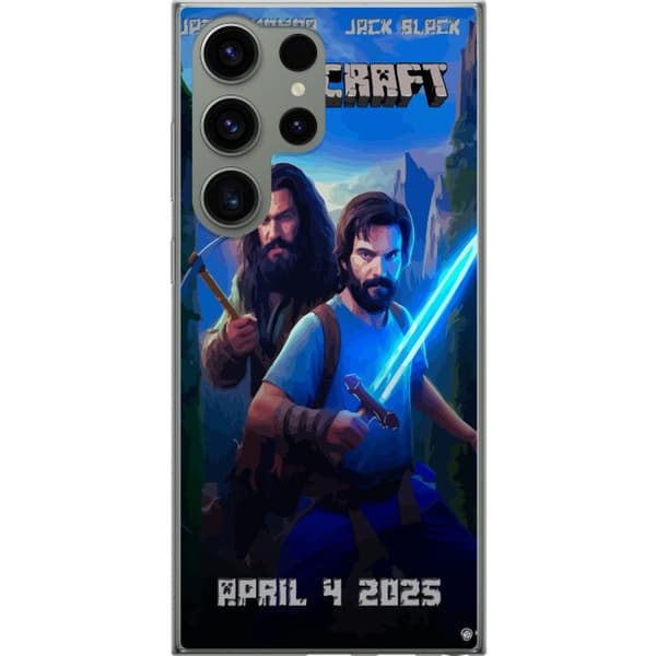 Samsung Galaxy S23 Ultra Gennemsigtig cover En Minecraft-film