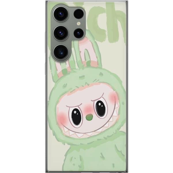 Samsung Galaxy S23 Ultra Läpinäkyvä kuori Pop mart labubu