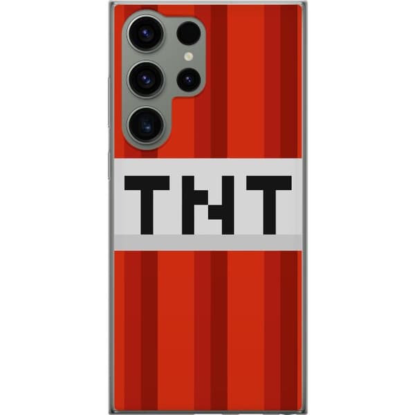 Samsung Galaxy S23 Ultra Gjennomsiktig deksel Minecraft TNT