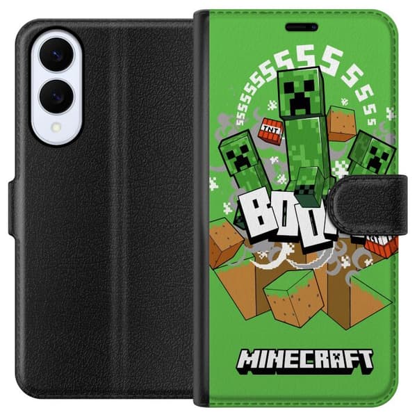 Samsung Galaxy S25 Edge Plånboksfodral Minecraft Boom
