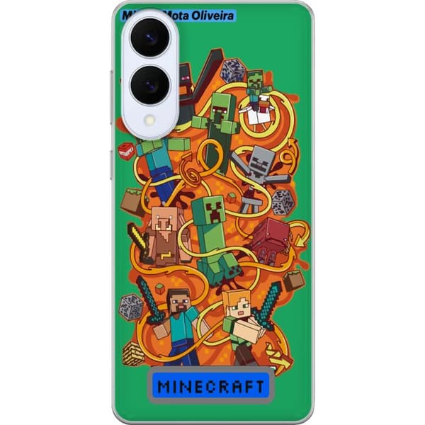 Samsung Galaxy S25 Edge Gjennomsiktig deksel Minecraft