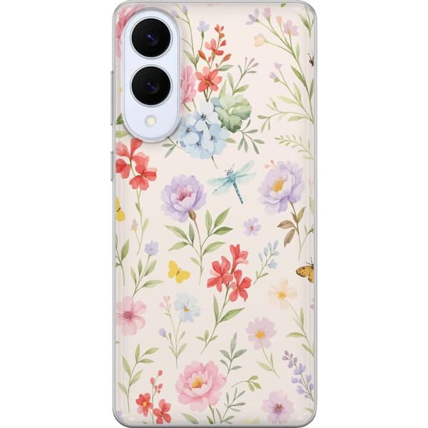 Samsung Galaxy S25 Edge Gennemsigtig cover Blomster