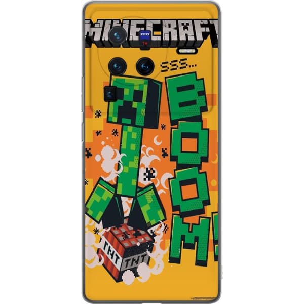 vivo X80 Pro Gjennomsiktig deksel Minecraft Boom