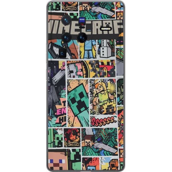 vivo X80 Pro Genomskinligt Skal Minecraft Art