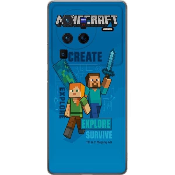 vivo X80 Pro Genomskinligt Skal Minecraft Caves