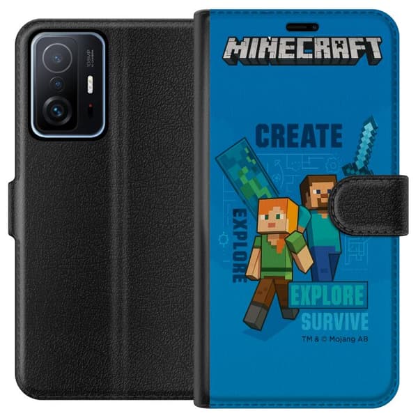 Xiaomi 11T Tegnebogsetui Minecraft Huler