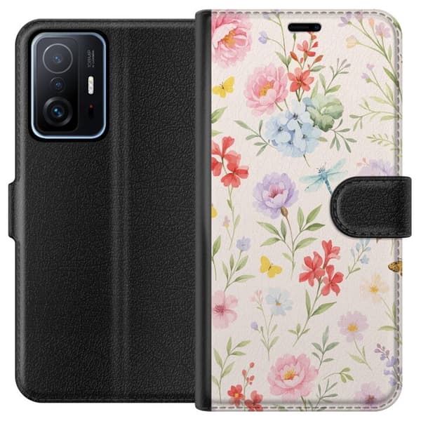 Xiaomi 11T Plånboksfodral Blommor