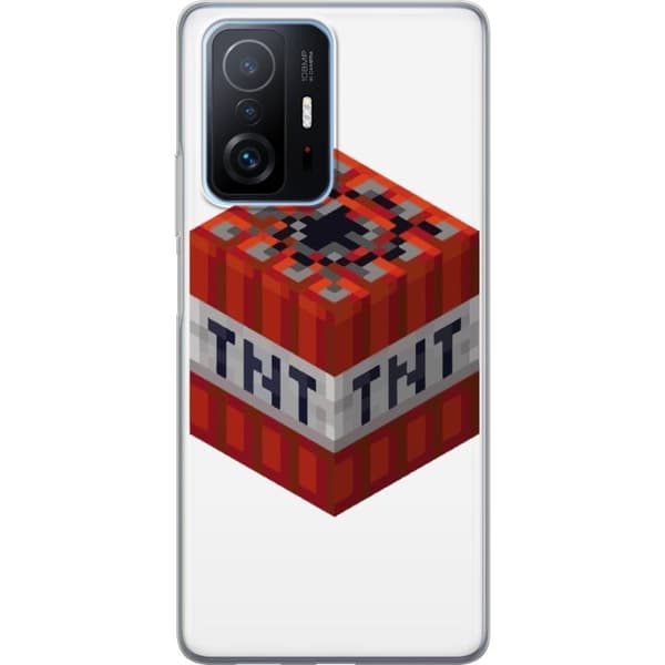 Xiaomi 11T Pro Gennemsigtig cover Minecraft TNT