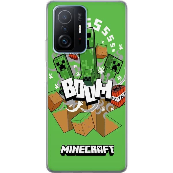 Xiaomi 11T Pro Gjennomsiktig deksel Minecraft Boom