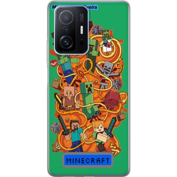 Xiaomi 11T Pro Gennemsigtig cover Minecraft