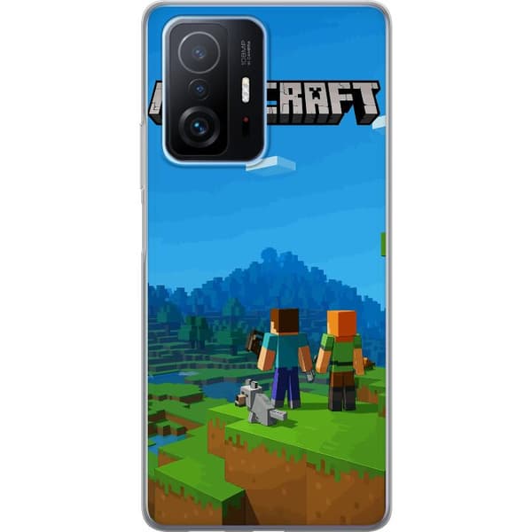 Xiaomi 11T Pro Gennemsigtig cover Minecraft Key Art