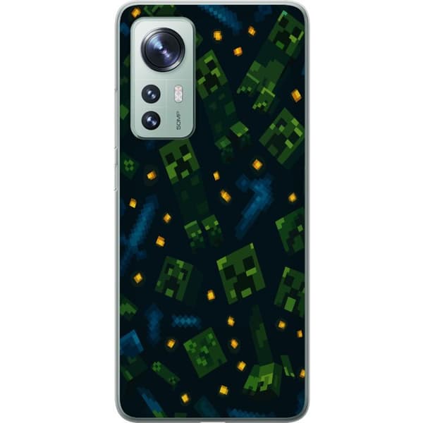 Xiaomi 12 Genomskinligt Skal Minecraft Dungeons Mob