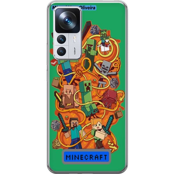 Xiaomi 12T Läpinäkyvä kuori Minecraft