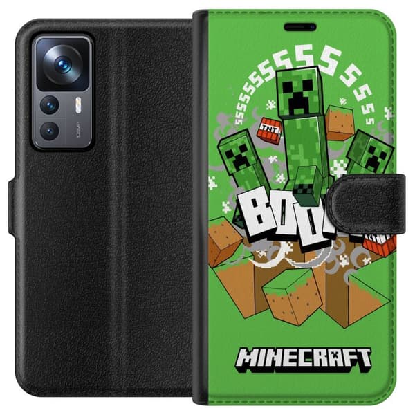 Xiaomi 12T Pro Plånboksfodral Minecraft Boom