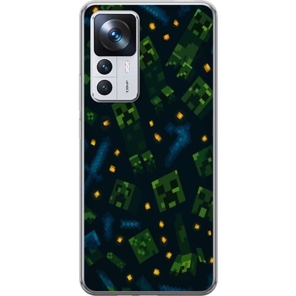 Xiaomi 12T Pro Läpinäkyvä kuori Minecraft Dungeons Mob