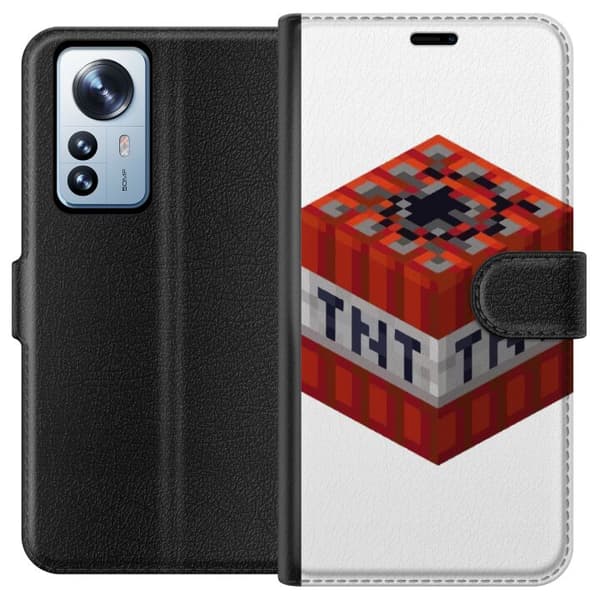 Xiaomi 12 Pro Tegnebogsetui Minecraft TNT