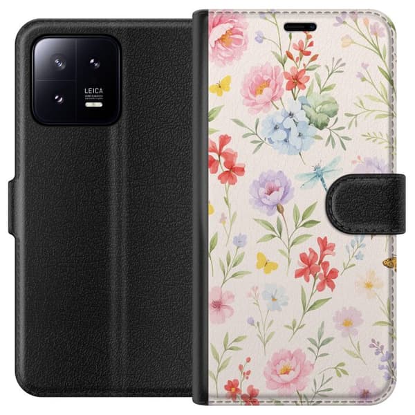 Xiaomi 13 Tegnebogsetui Blomster
