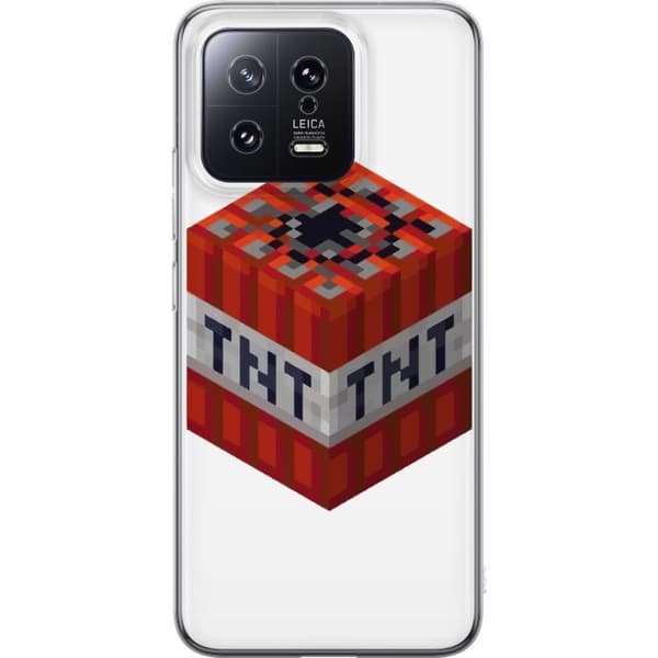 Xiaomi 13 Gennemsigtig cover Minecraft TNT