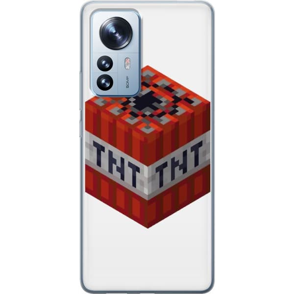 Xiaomi 12 Pro Gjennomsiktig deksel Minecraft TNT