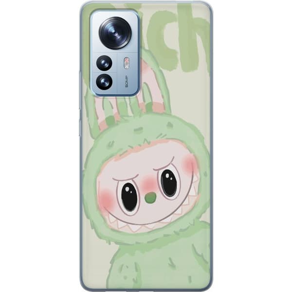 Xiaomi 12 Pro Läpinäkyvä kuori Pop mart labubu