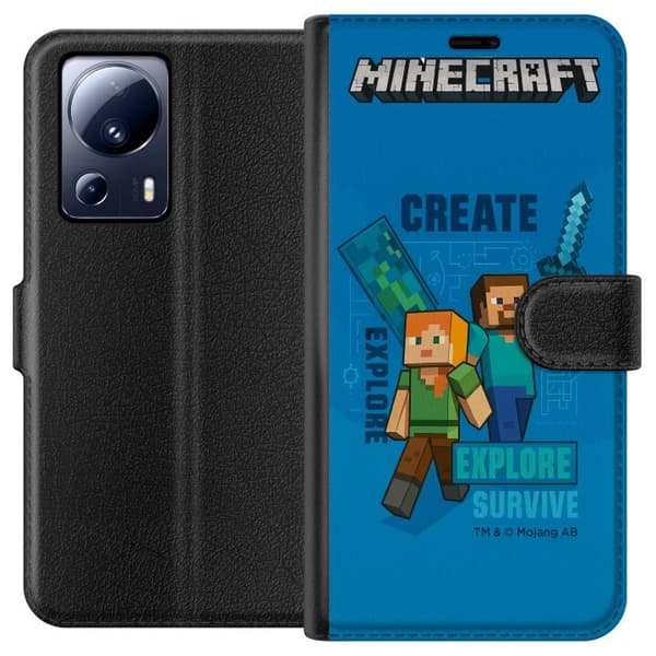 Xiaomi 13 Lite Lompakkokotelo Minecraft Luolastot