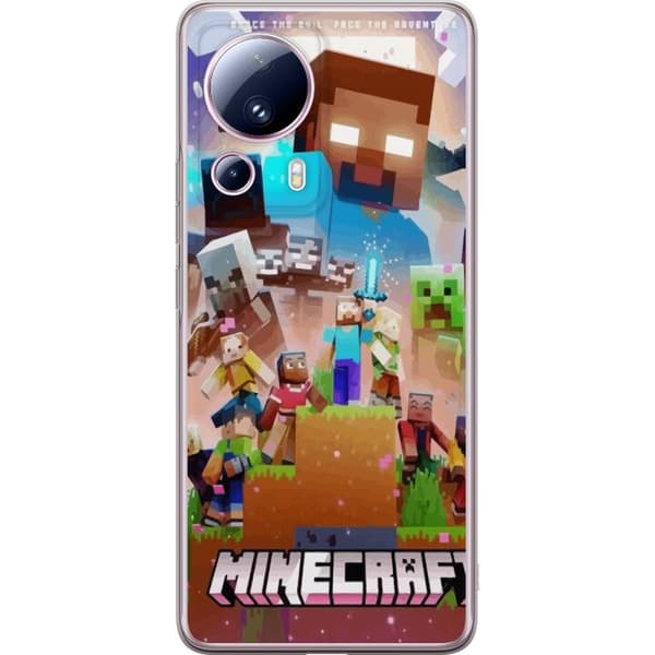 Xiaomi 13 Lite Läpinäkyvä kuori Minecraft