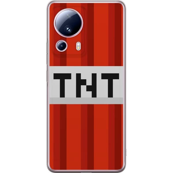 Xiaomi 13 Lite Gennemsigtig cover Minecraft TNT