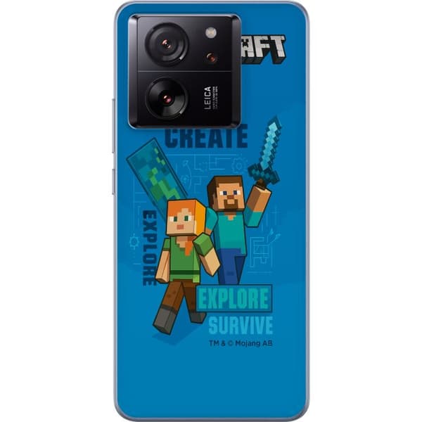 Xiaomi 13T Gjennomsiktig deksel Minecraft Grotter