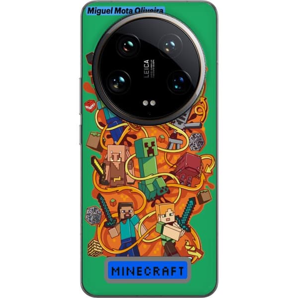 Xiaomi 14 Ultra Läpinäkyvä kuori Minecraft