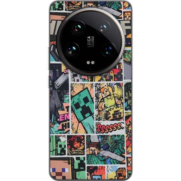 Xiaomi 14 Ultra Läpinäkyvä kuori Minecraft Taide