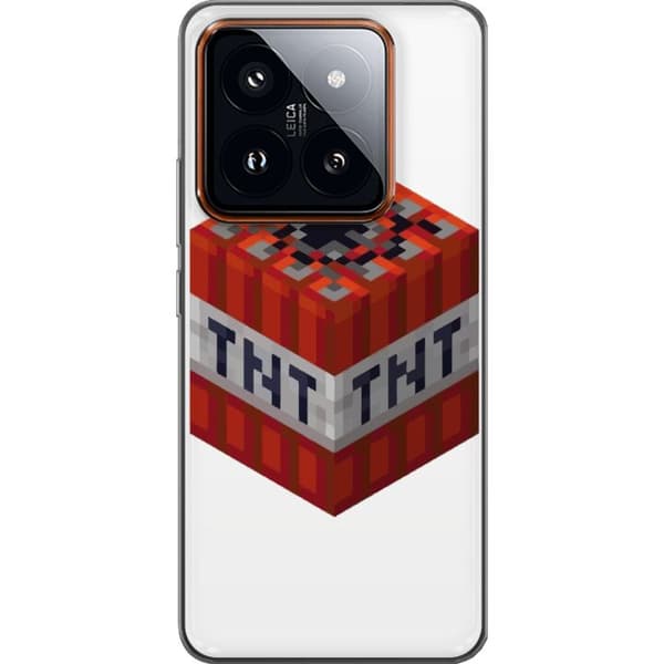 Xiaomi 14 Pro Gjennomsiktig deksel Minecraft TNT
