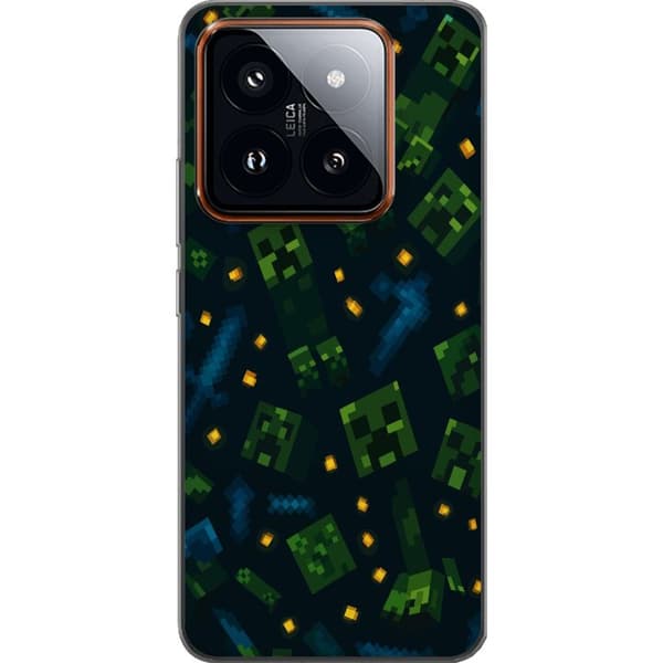 Xiaomi 14 Pro Läpinäkyvä kuori Minecraft Dungeons Mob