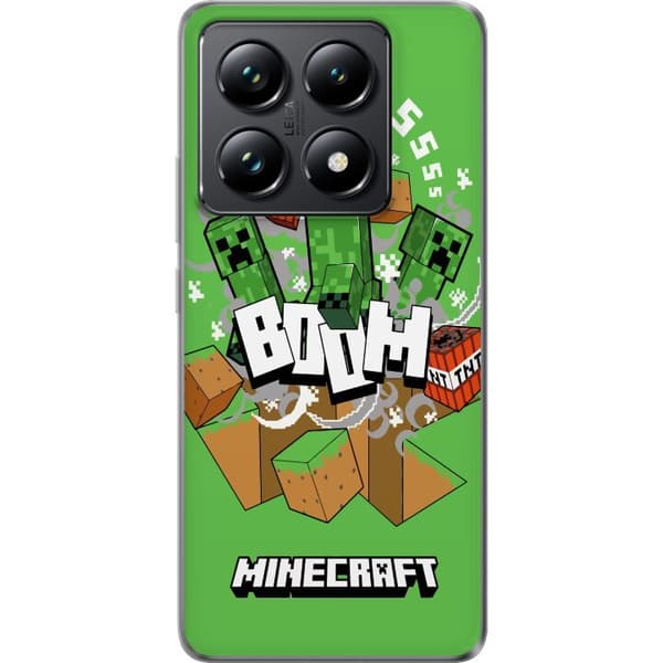 Xiaomi 14T Gjennomsiktig deksel Minecraft Boom