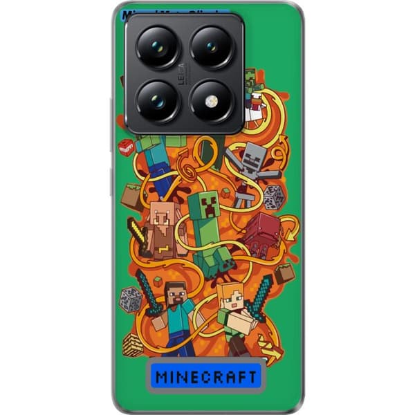 Xiaomi 14T Läpinäkyvä kuori Minecraft