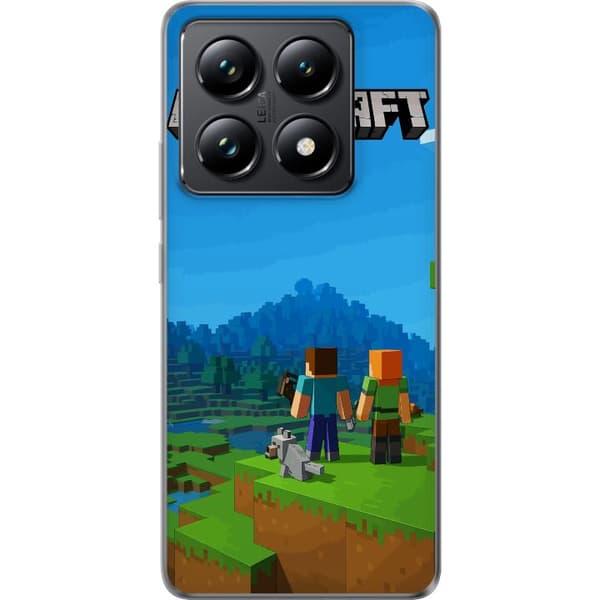 Xiaomi 14T Genomskinligt Skal Minecraft Key Art