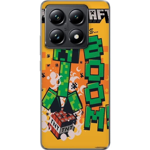 Xiaomi 14T Pro Gjennomsiktig deksel Minecraft Boom