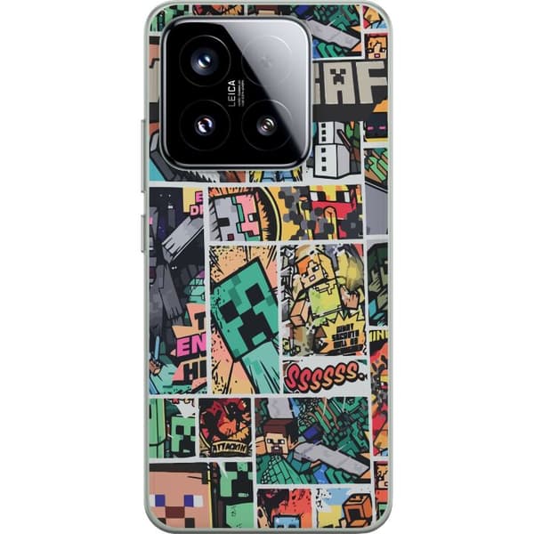 Xiaomi 15 Genomskinligt Skal Minecraft Art
