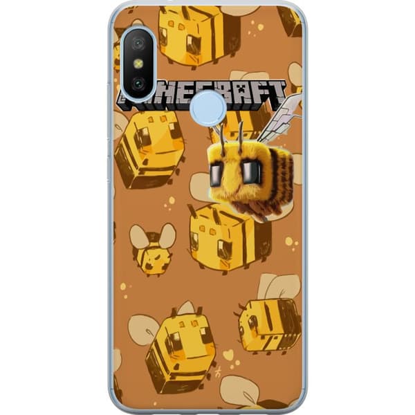 Xiaomi Mi A2 Lite Läpinäkyvä kuori Minecraft Bi