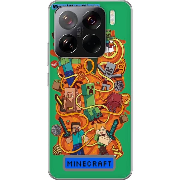 Xiaomi 15 Pro Gjennomsiktig deksel Minecraft