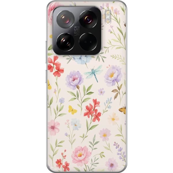 Xiaomi 15 Pro Läpinäkyvä kuori Kukat
