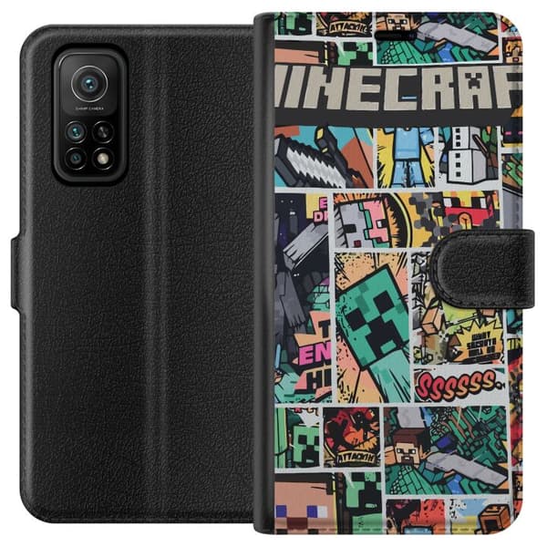 Xiaomi Mi 10T Pro 5G Lommeboketui Minecraft Kunsthåndverk