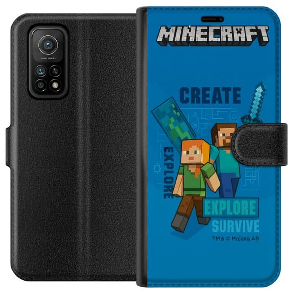 Xiaomi Mi 10T Pro 5G Lommeboketui Minecraft Grotter